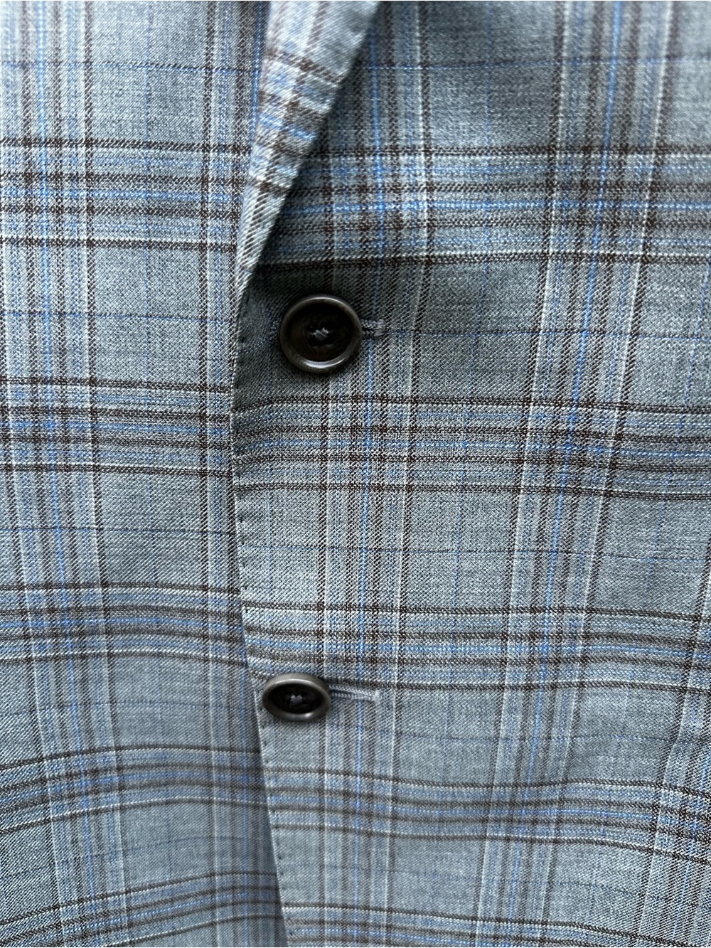 Armani Collezioni Light Gray Plaid Sport Coat - Picture 2 of 14